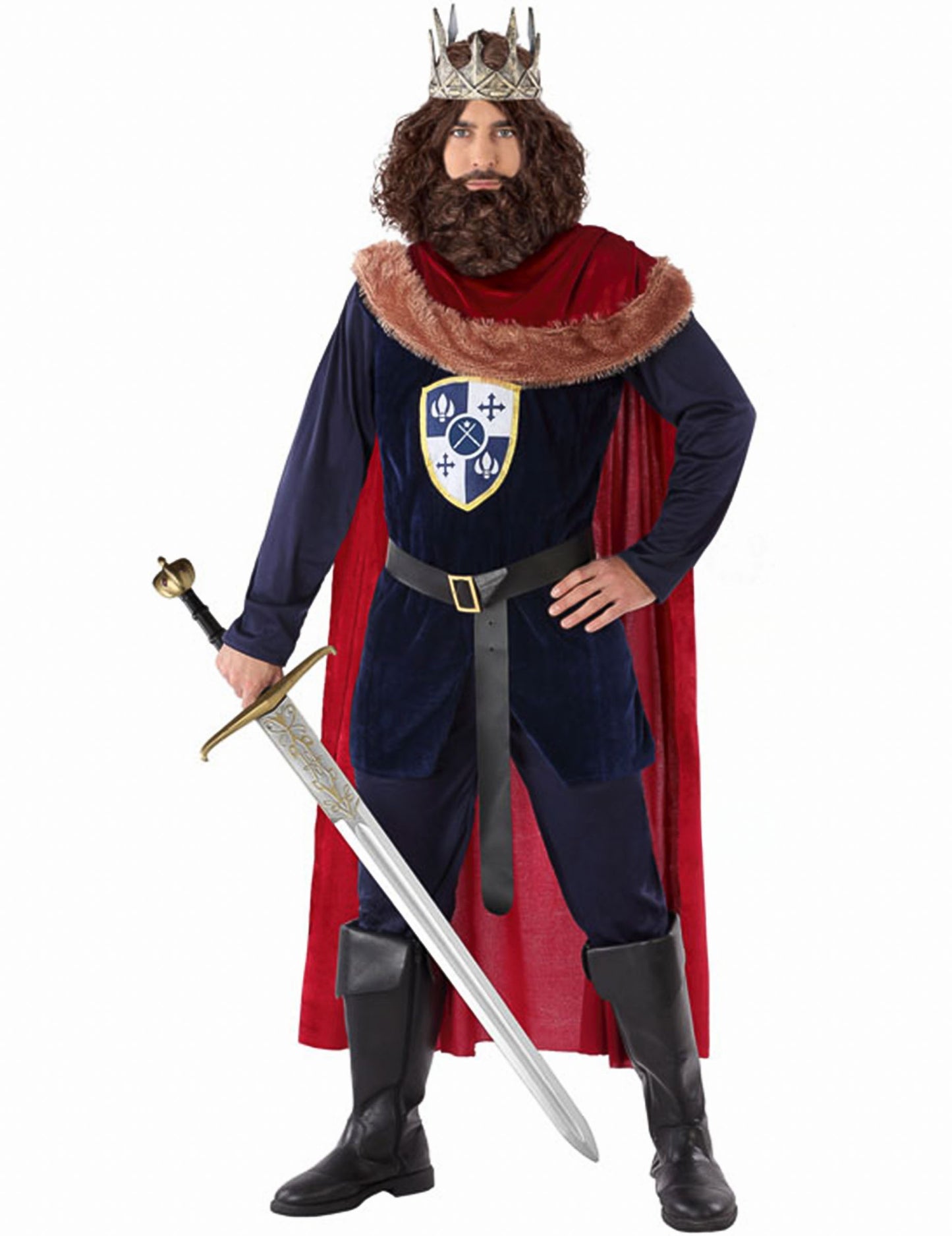 Mittelalterliches Königskostüm für Männer