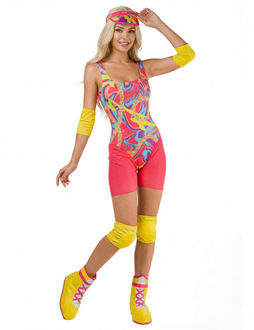 Neon Roller Girl Kostüm