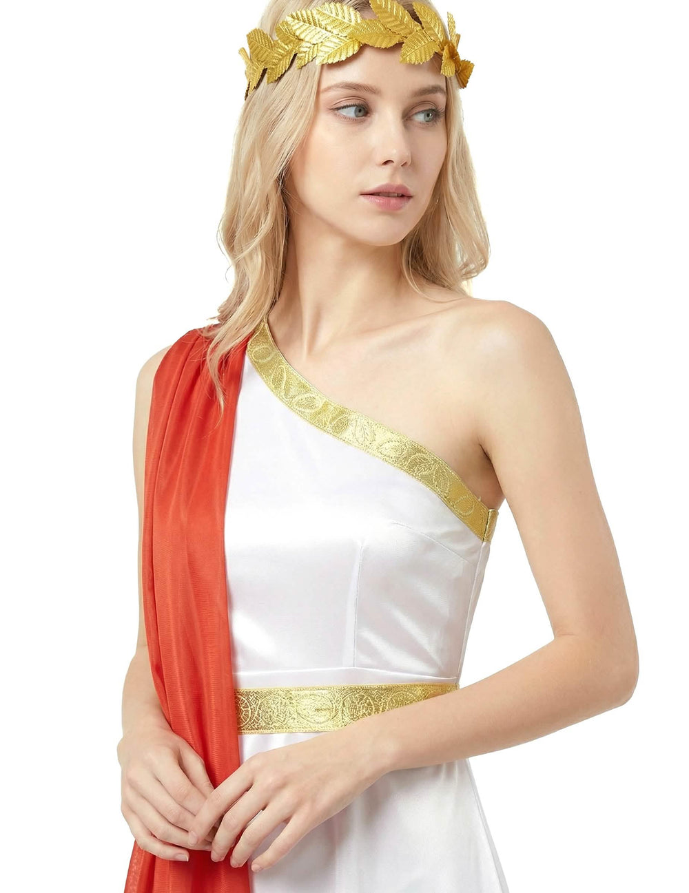 Detail na živůtek a korunku elegantního římského kostýmu pro ženu