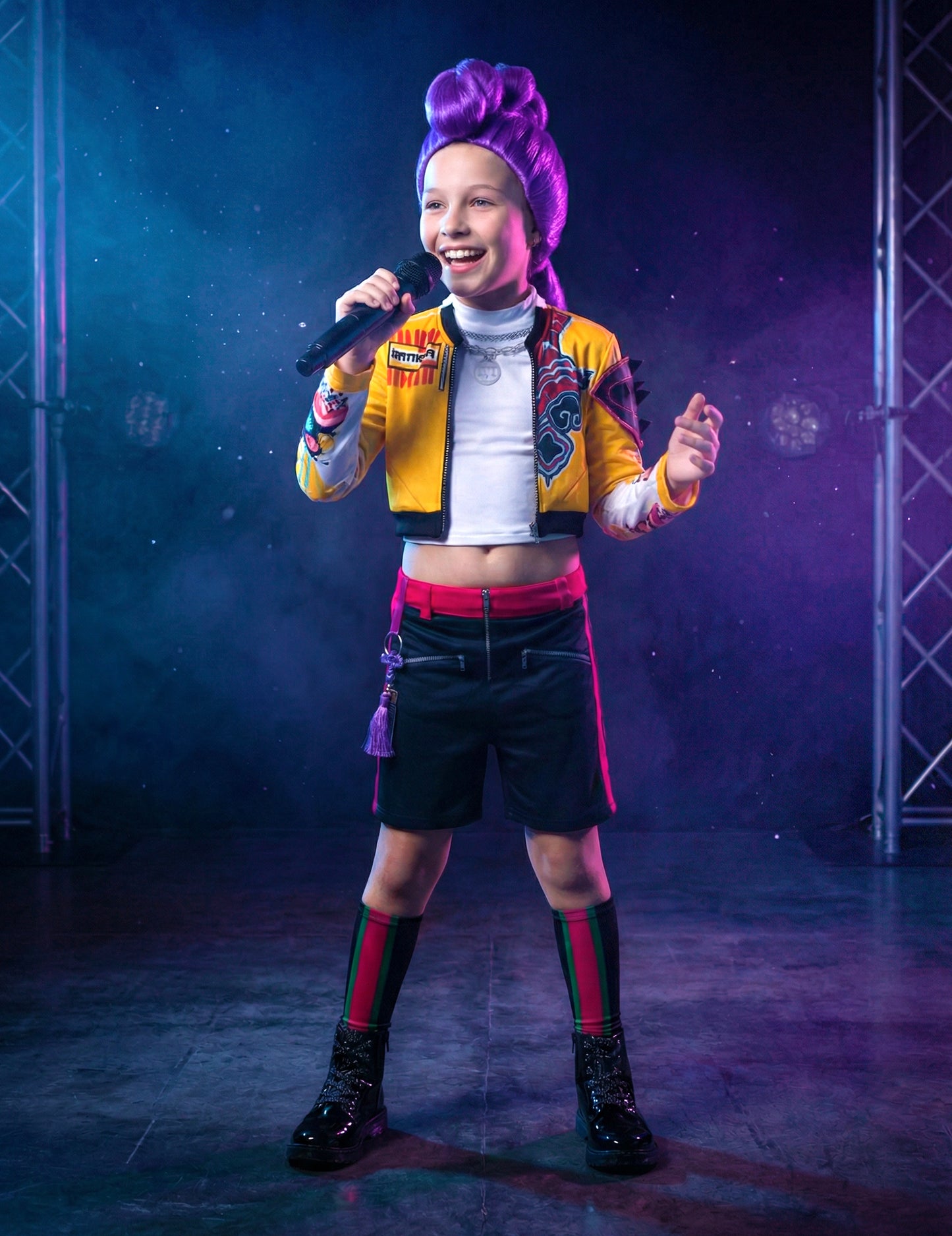 Kostým Rumi Kpop Demon Hunter™ pro dívky 