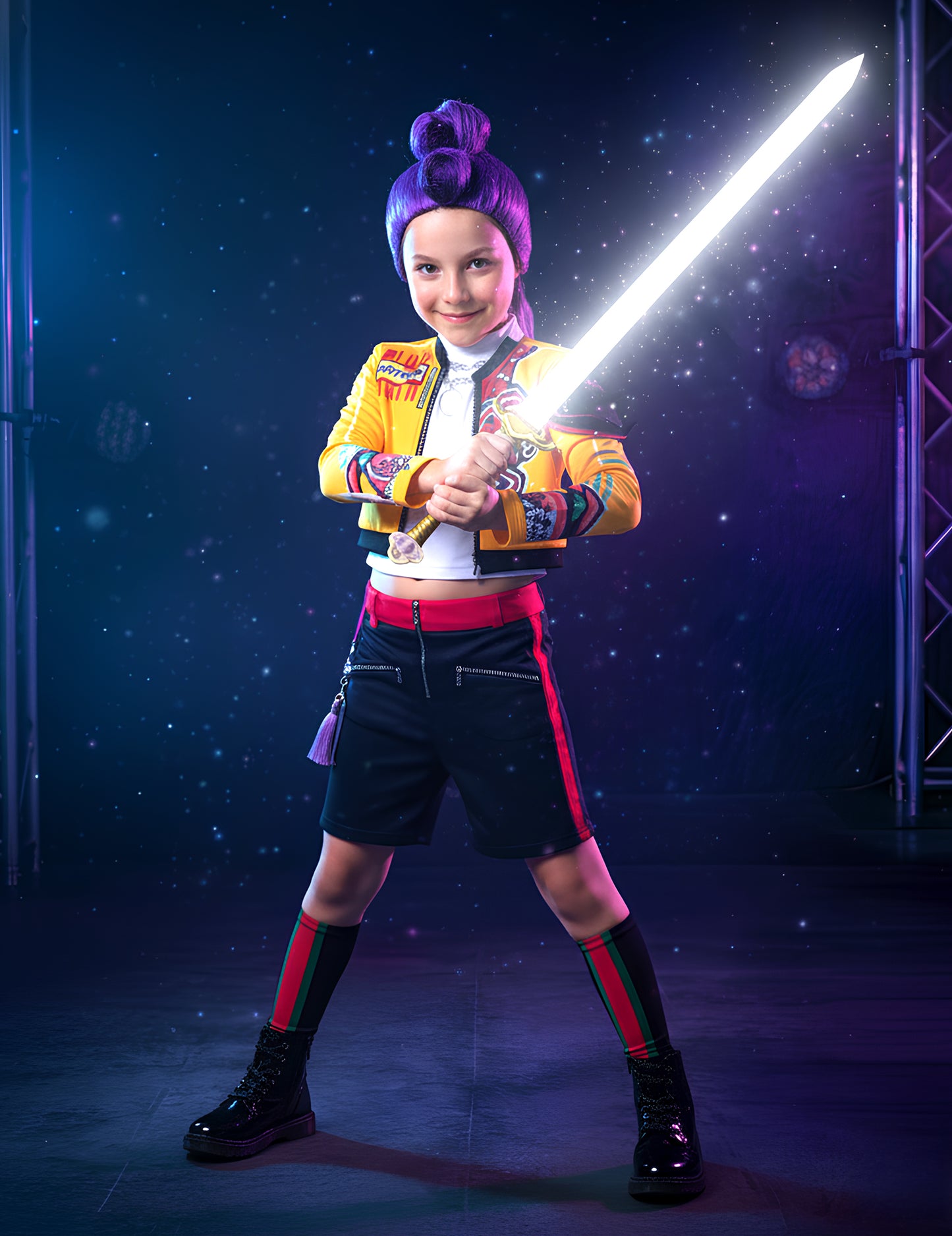 Kostým Rumi Kpop Demon Hunter™ pro dívky 