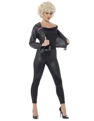 Sandy-Kostüm Grease™ Damen schwarz
