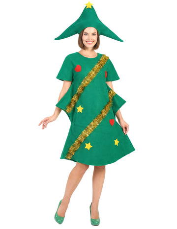 Vtipný zdobený vánoční kostým pro ženy