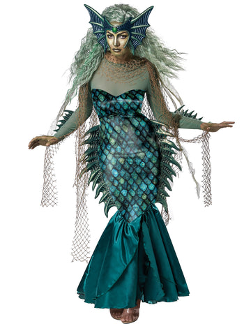 Luxusní kostým zlé mořské panny pro ženy