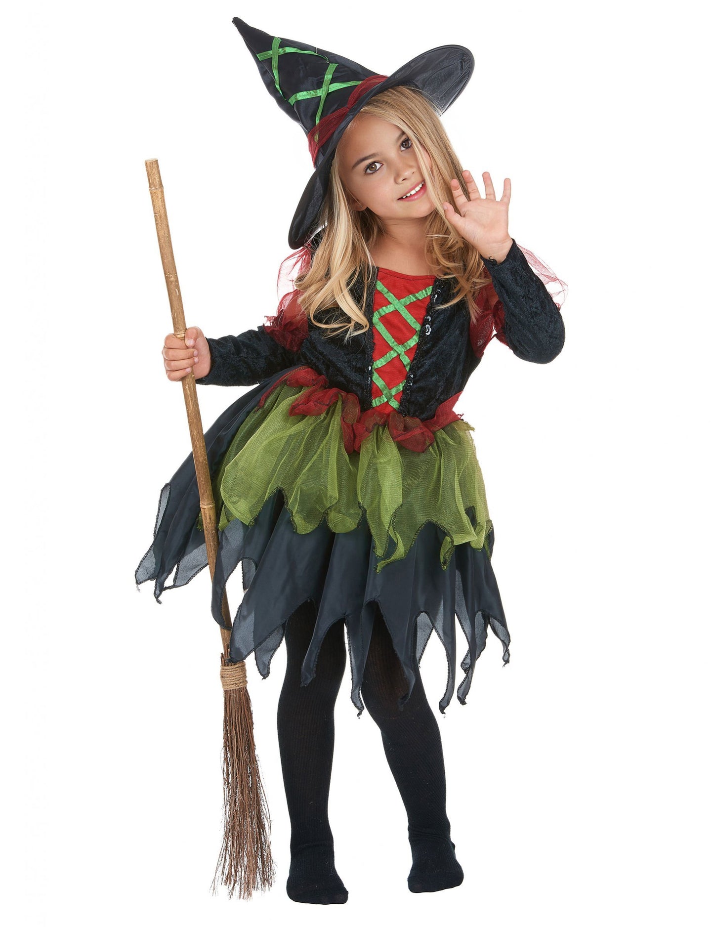 Dívčí halloweenský kostým lesní čarodějnice