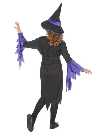 Halloweenská dívka fialová převlečení