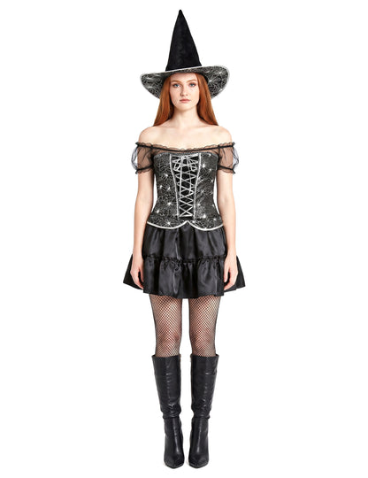 Déguisement sorcière sexy à corsage femme Halloween