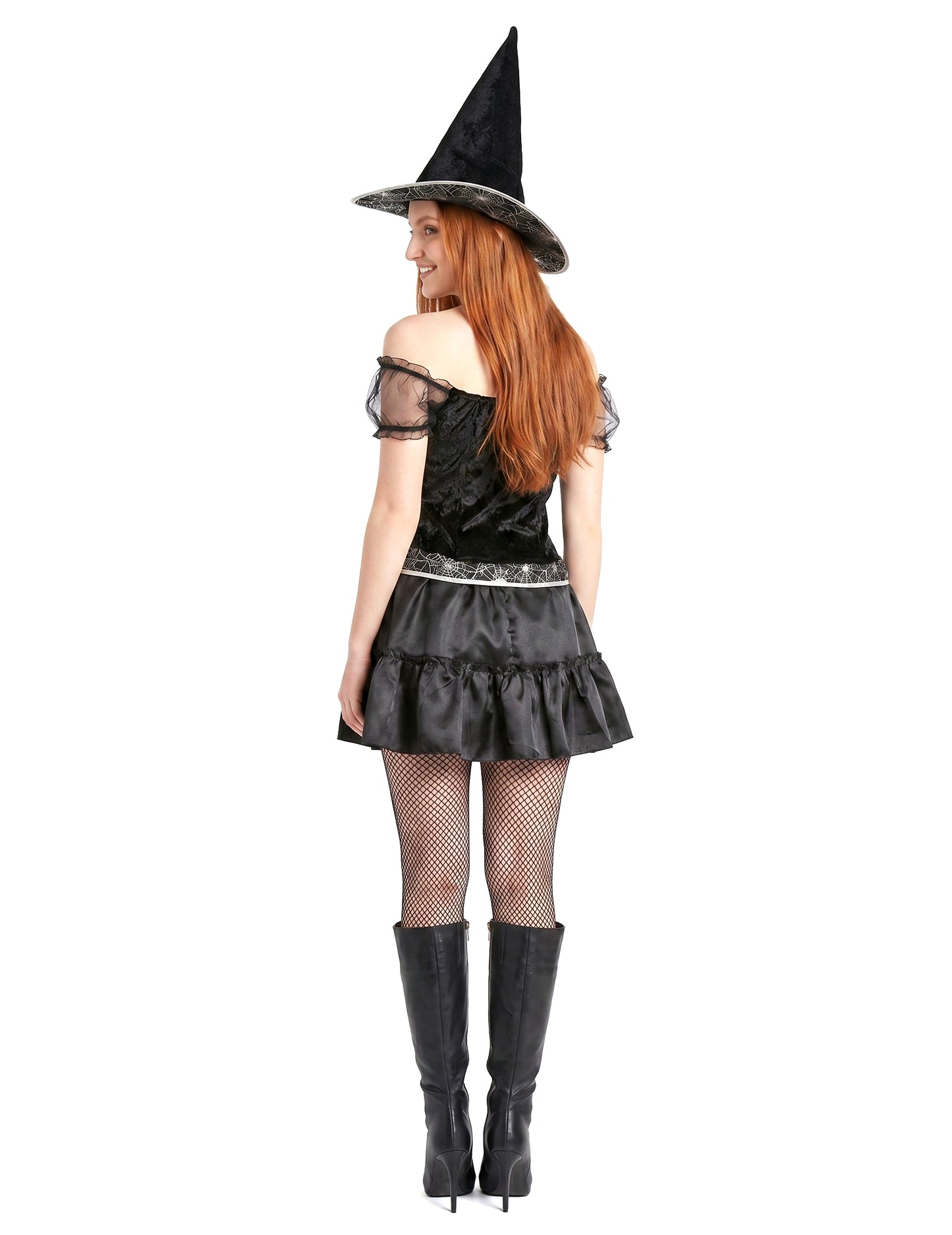 Dámský sexy kostým čarodějnice s živůtkem na Halloween
