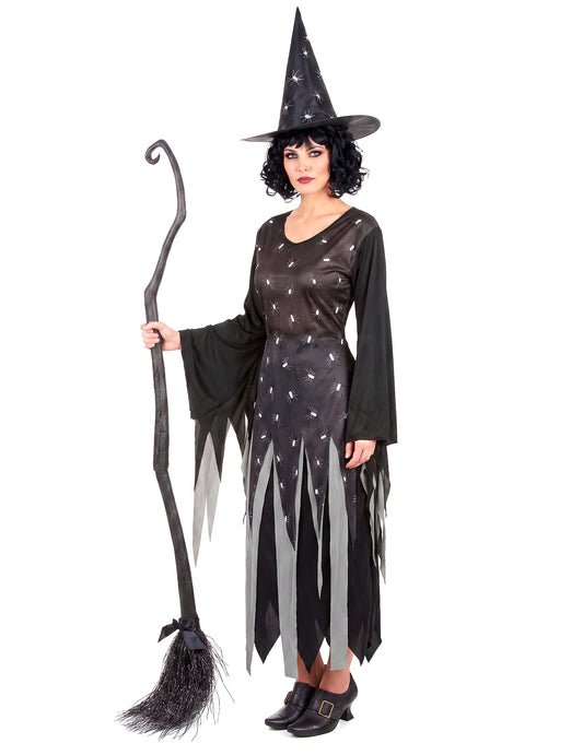 Dámský halloweenský kostým matné čarodějnice