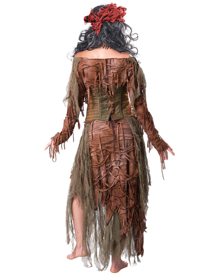 Luxusní kostým bažinné voodoo čarodějnice pro ženy 