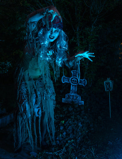 Luxusní kostým bažinné voodoo čarodějnice pro ženy 