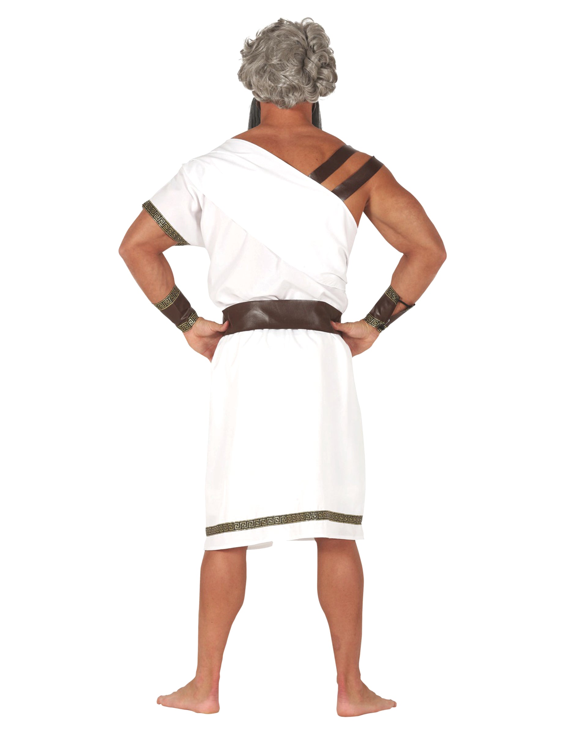 Vue de dos du déguisement spartan pour homme