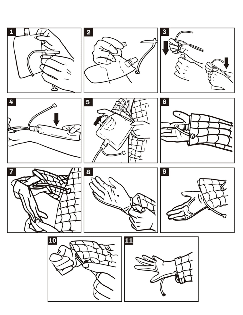 Schéma d'instruction du système du déguisement Spiderbar avec lanceur de liquide