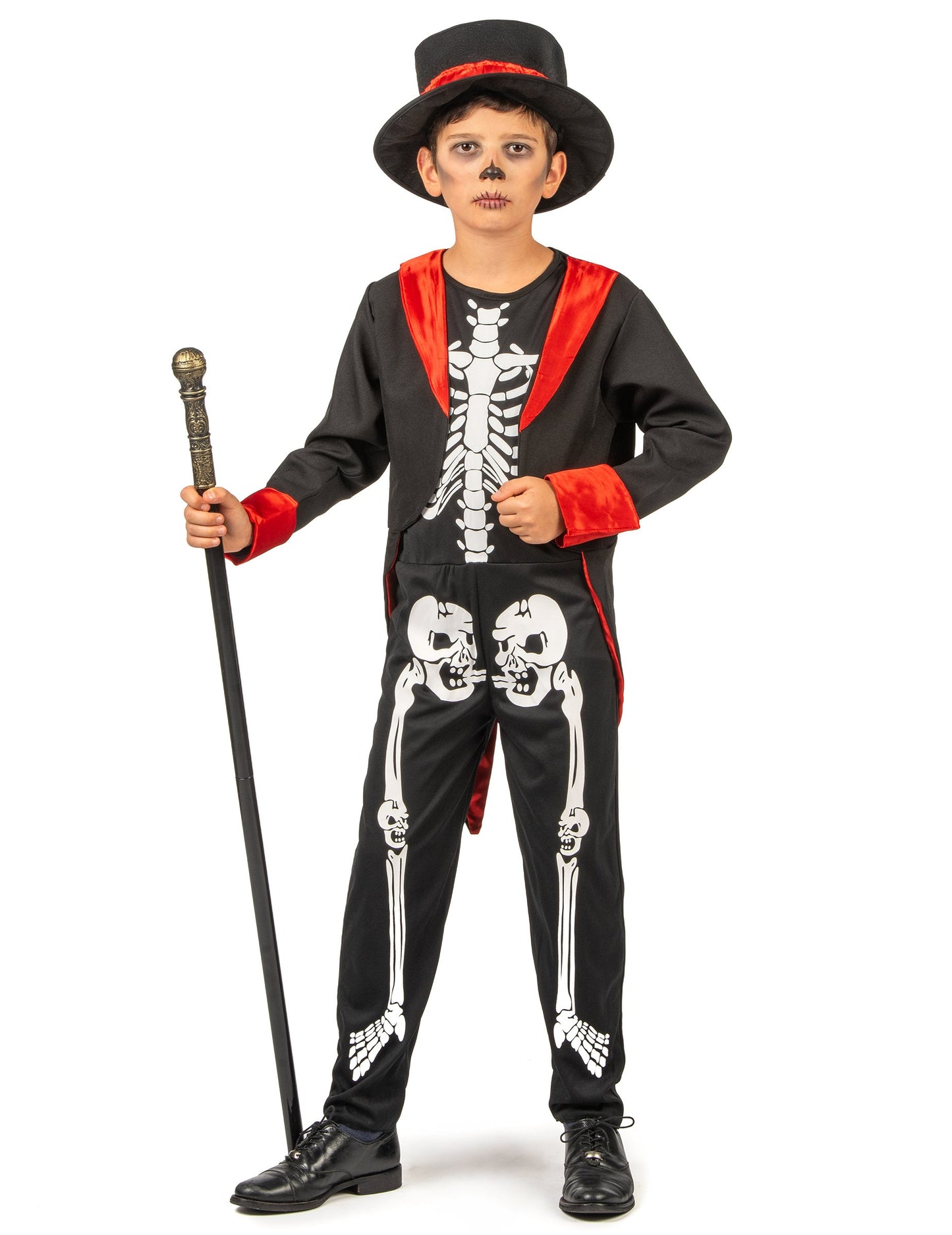 Elegantní kostým kostlivce pro chlapce
