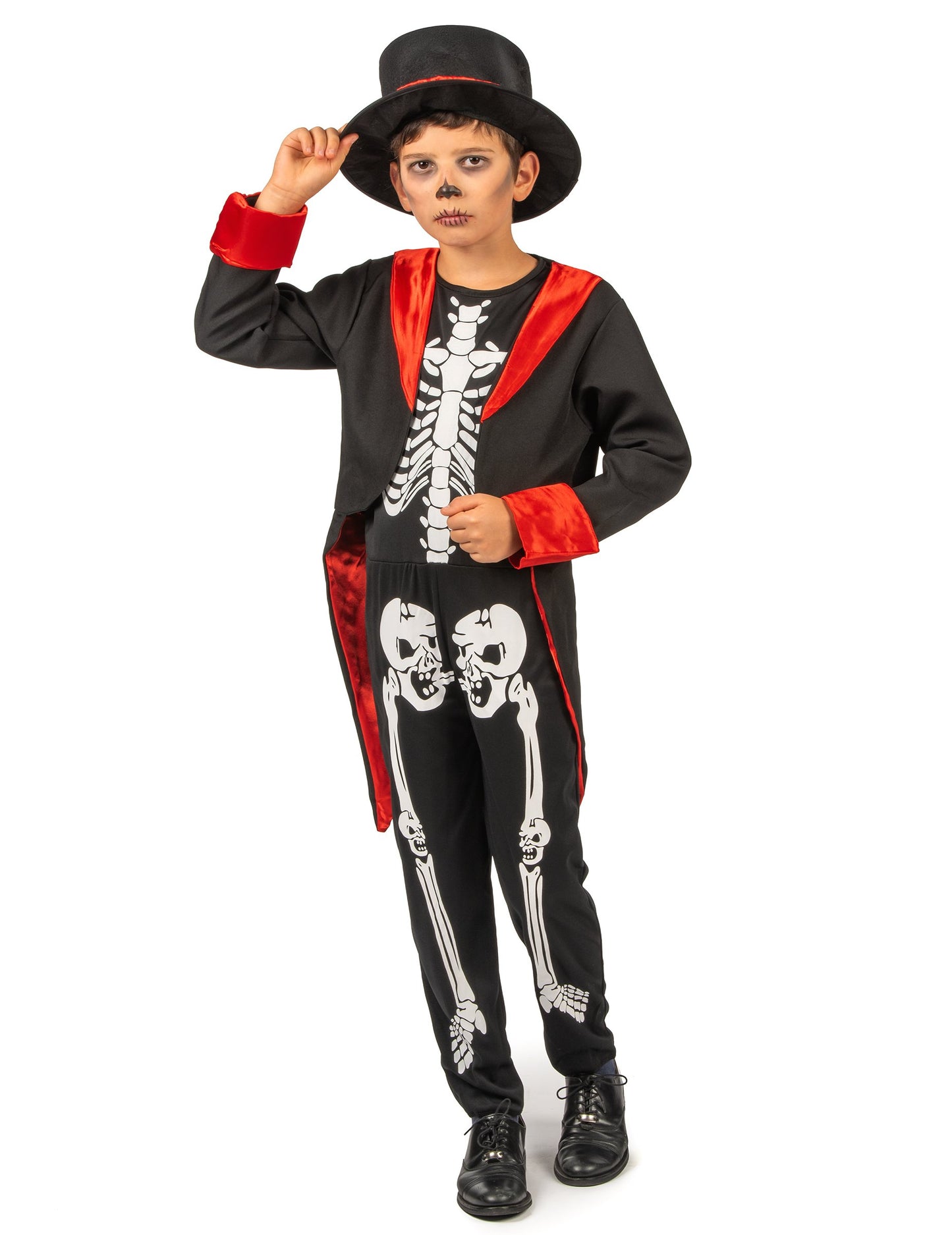 Elegantní kostým kostlivce pro chlapce