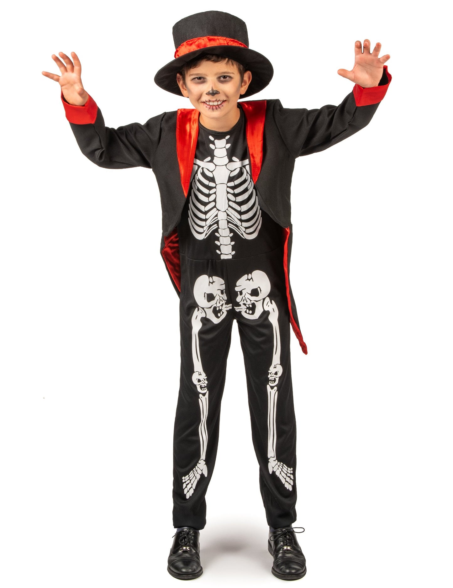Elegantní kostým kostlivce pro chlapce