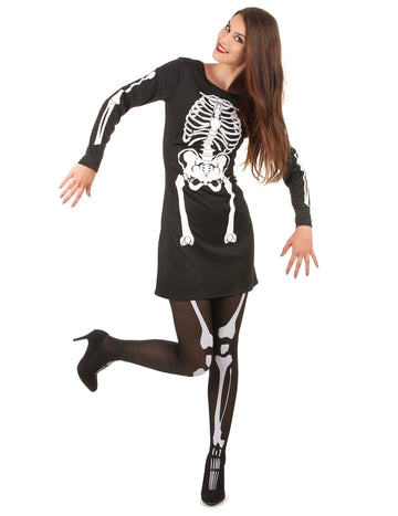 Dámský halloweenský kostým kostlivce