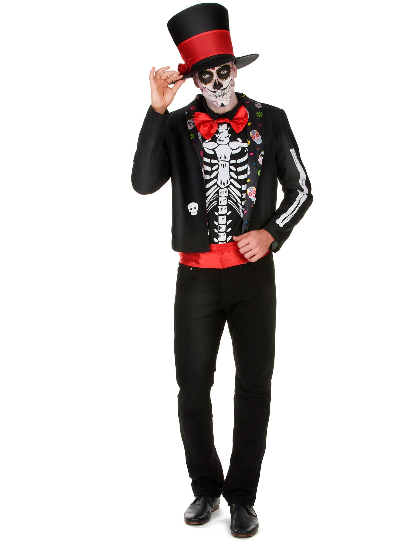 Skelett Kostüm für Herren Dia de los Muertos