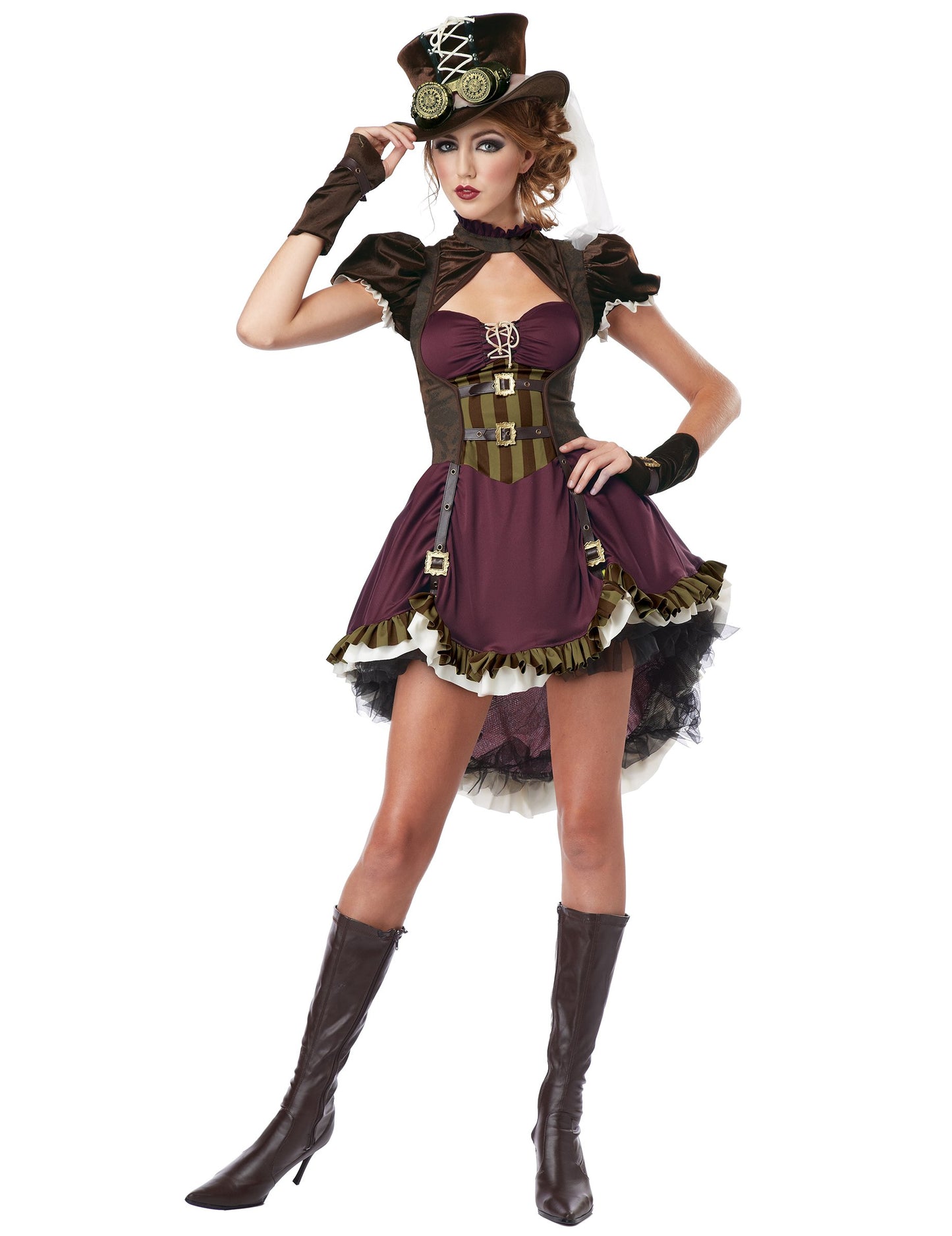 Bordeaux Woman Steampunk kostým
