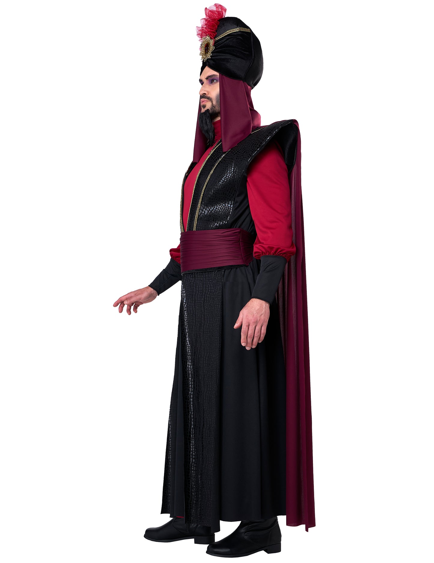 Vue de profil du déguisement de sultan du mal luxe