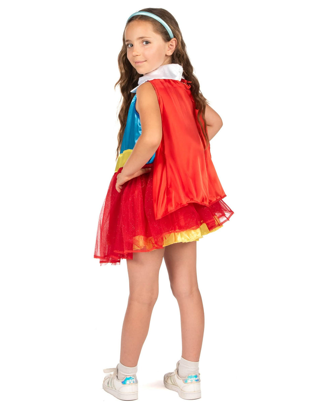 Kostým Supergirl DC Super Hero Girls™ pro dívku červená a modrá s tutu a pláštěm