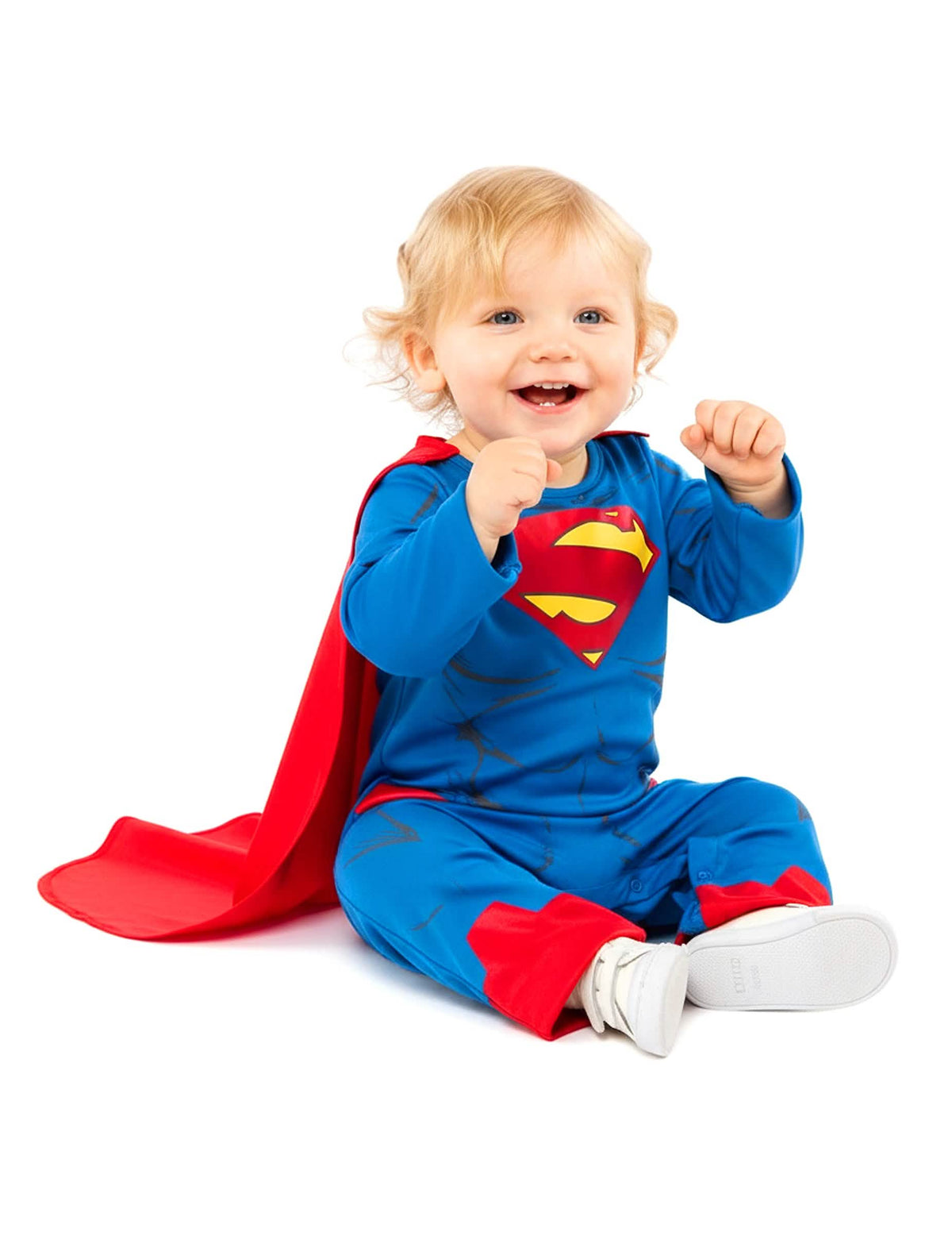 Kostým Superman pro miminko modrá a červená s pláštěm