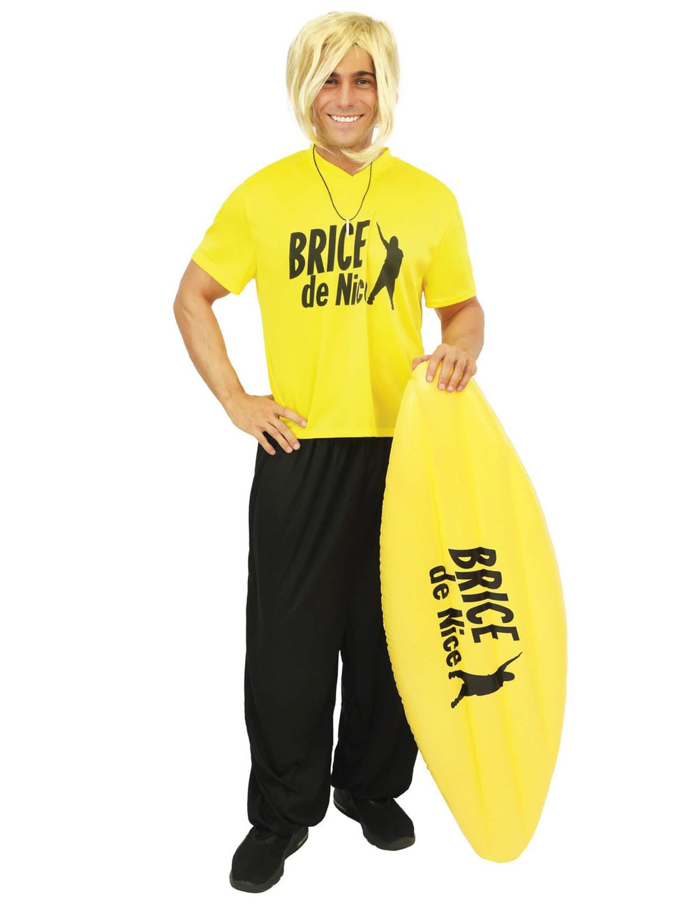 Pohled zepředu na kostým surfaře Brice de Nice™