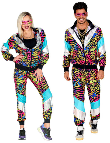 Teplákový kostým pro dospělé s barevným zvířecím potiskem