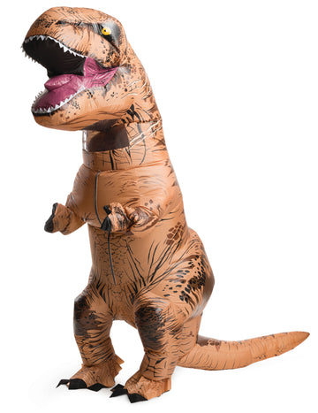 Déguisement T-rex Jurassic World™ pour adulte marron gonflable