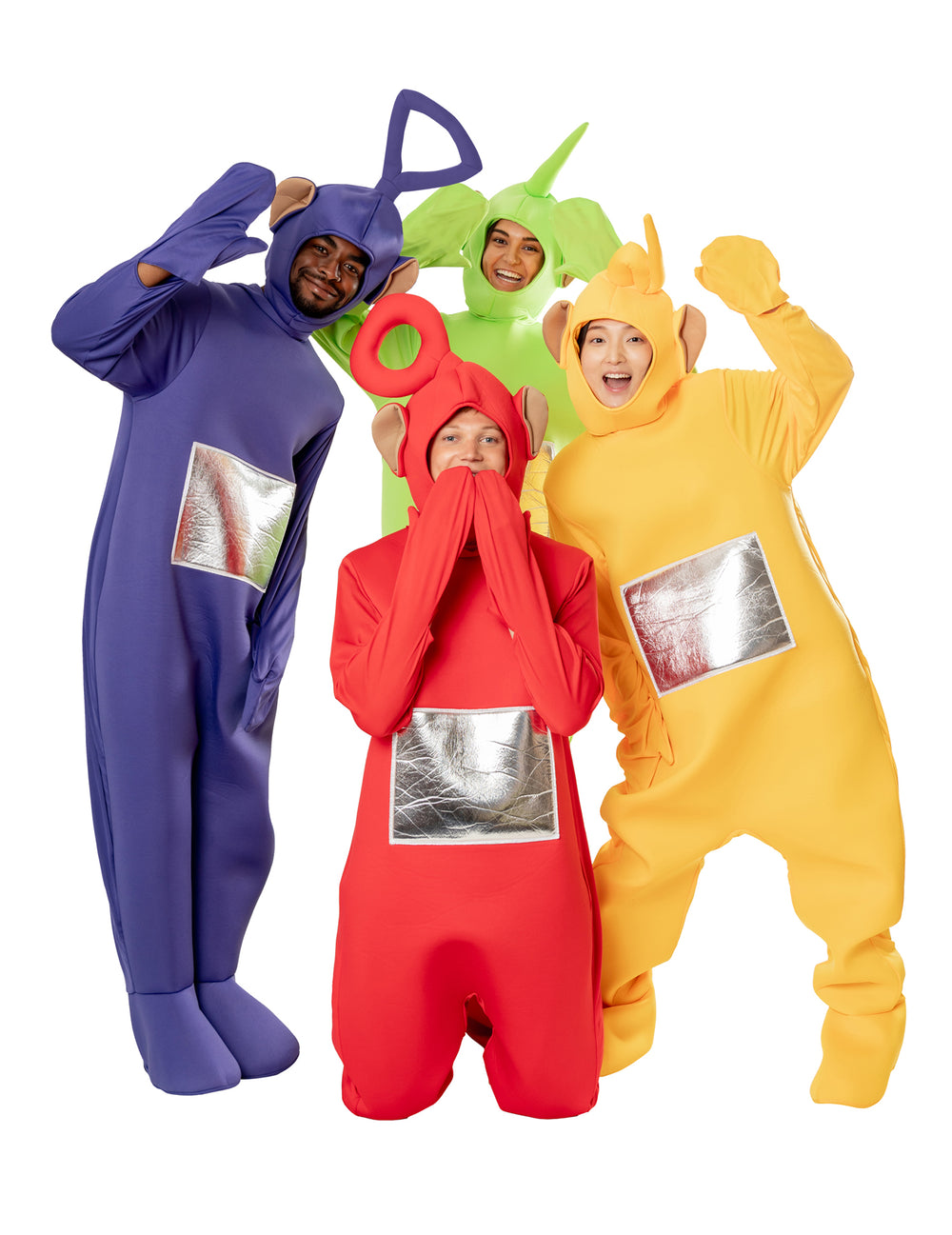 Vue de groupe du déguisement Teletubbies Laa-Laa™