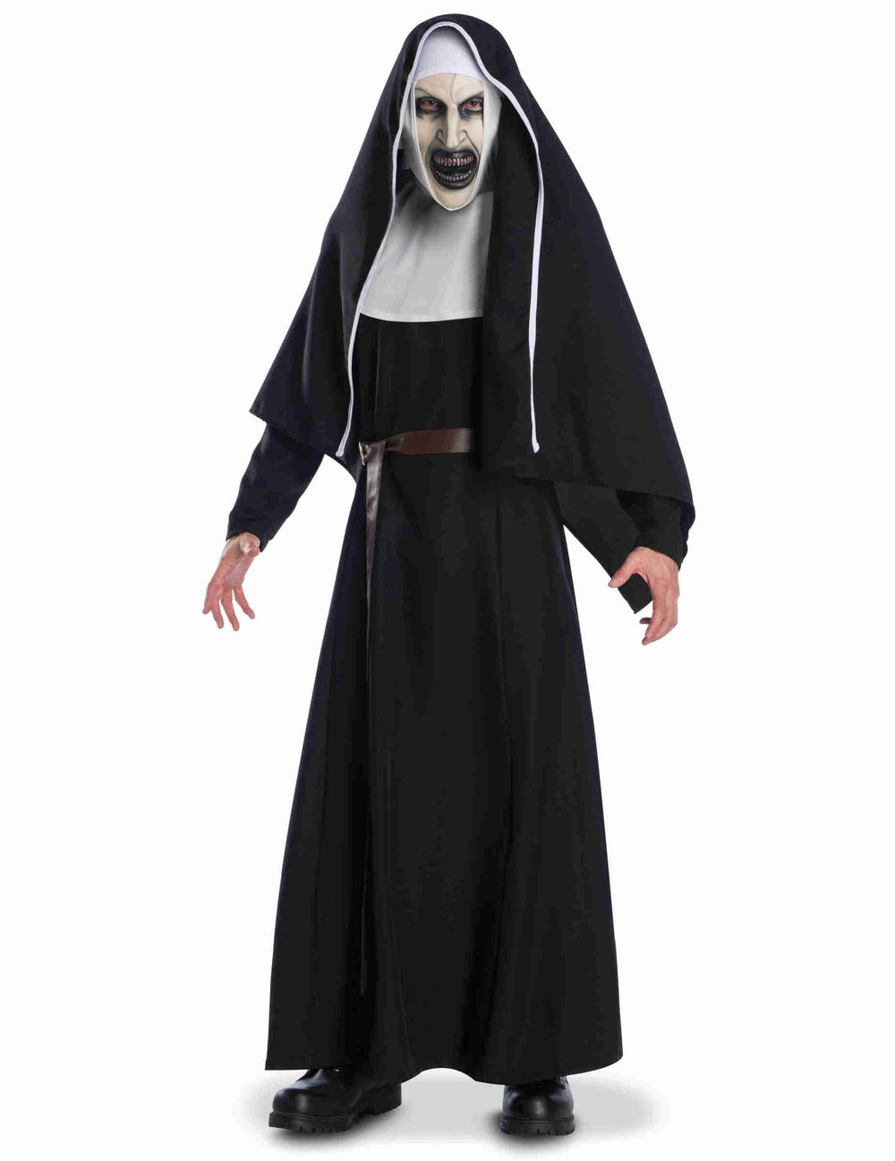 Kostým The Nun™ pro dospělý černá a bílá s děsivou maskou