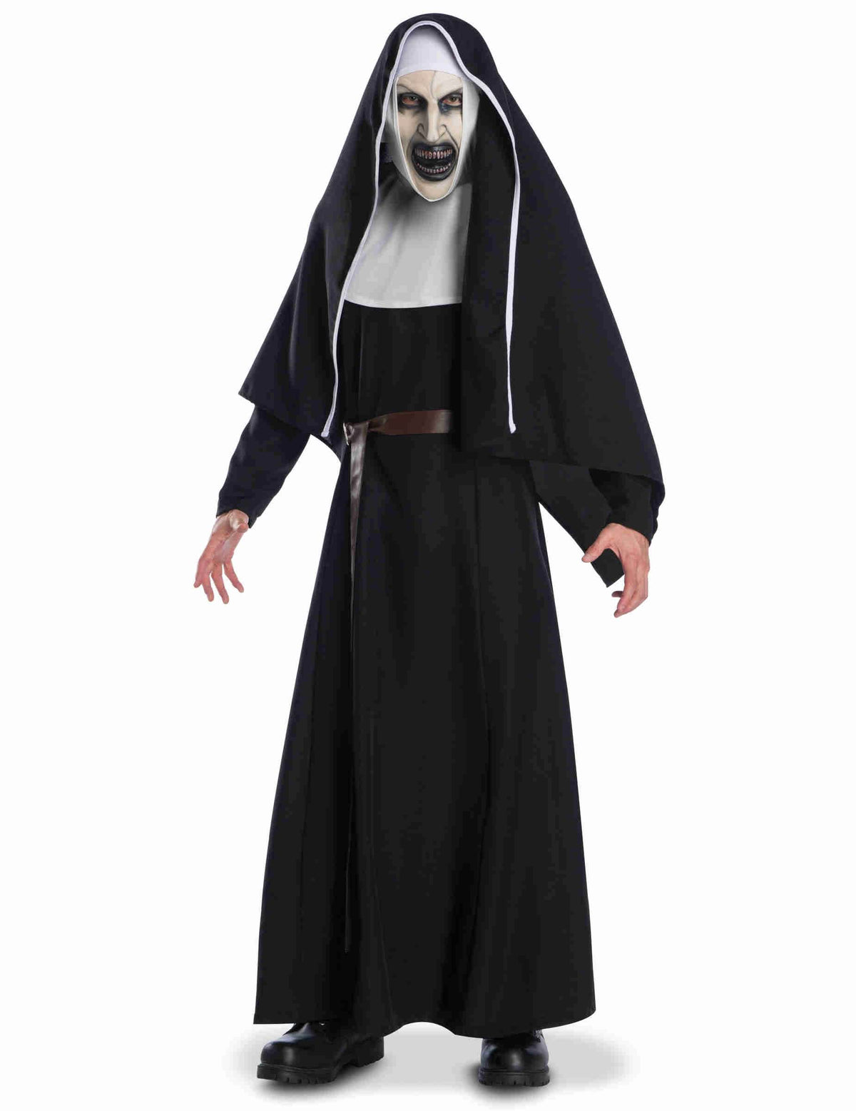 Kostým The Nun™ pro dospělý černá a bílá s děsivou maskou