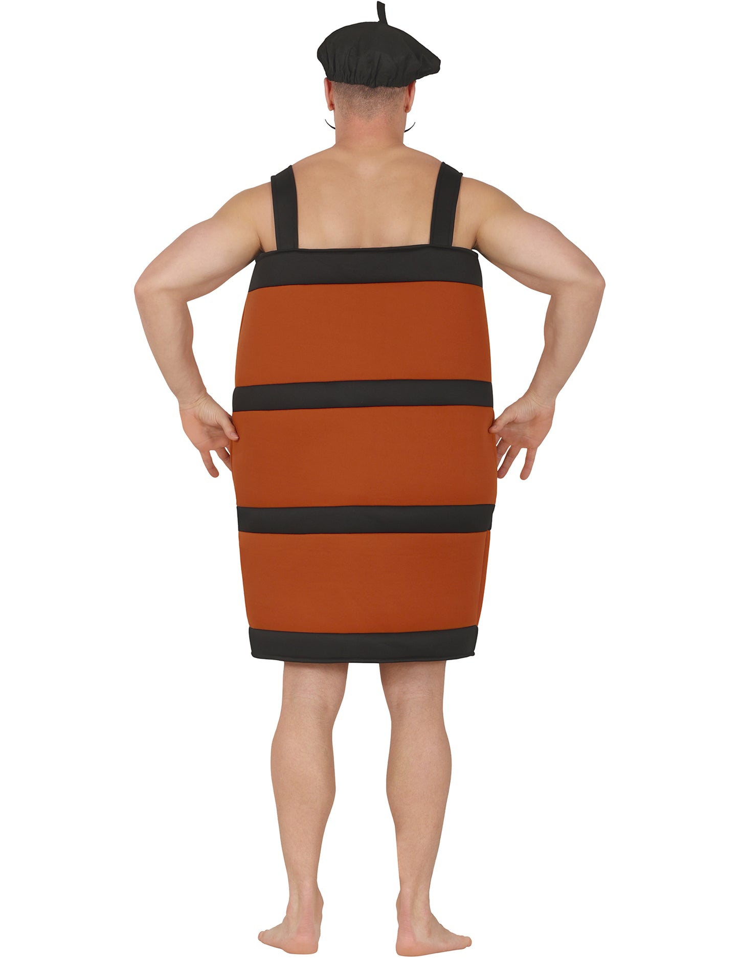 Humorný kostým sudu na víno pro dospělé 