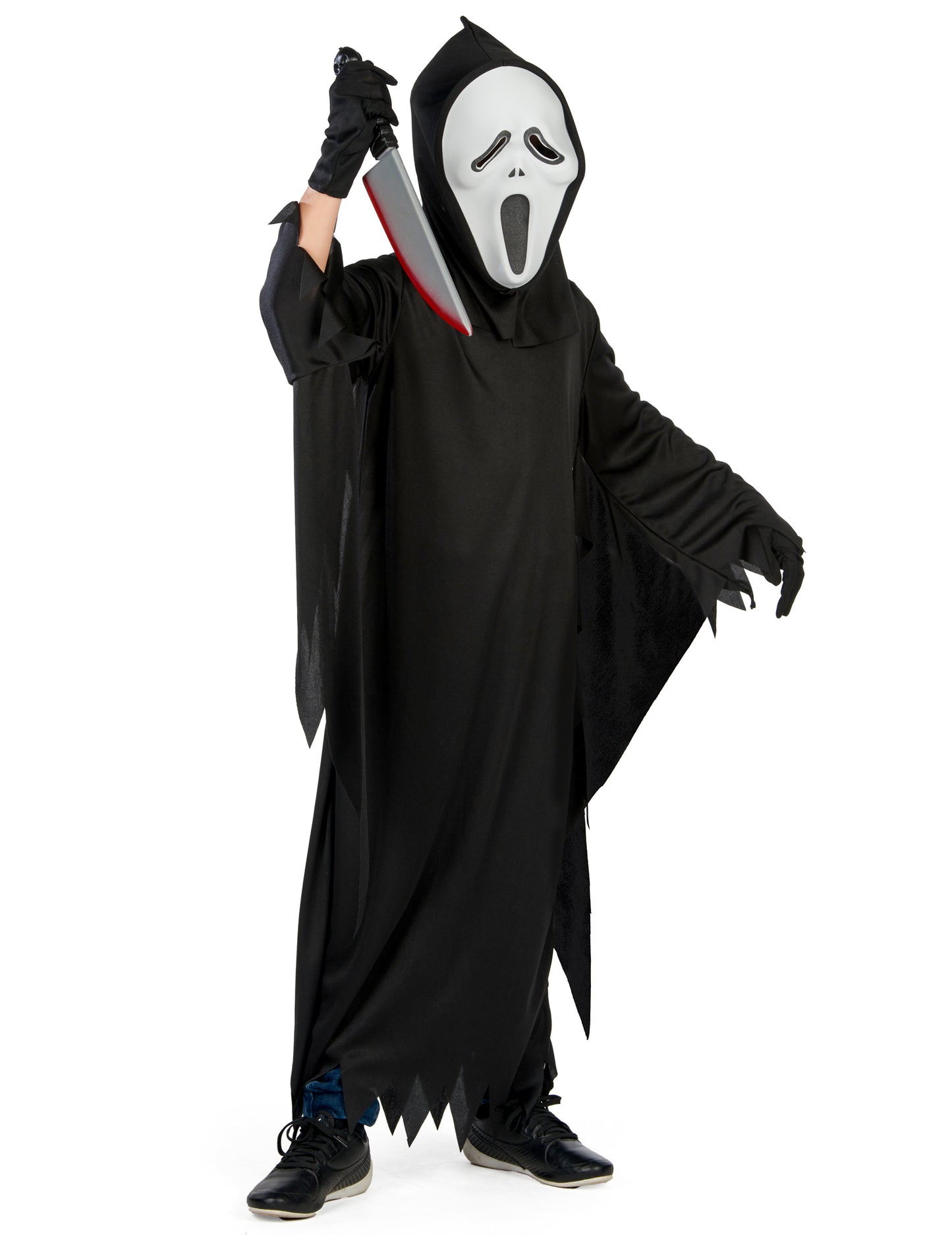 Dětský kostým vraha z hororového filmu