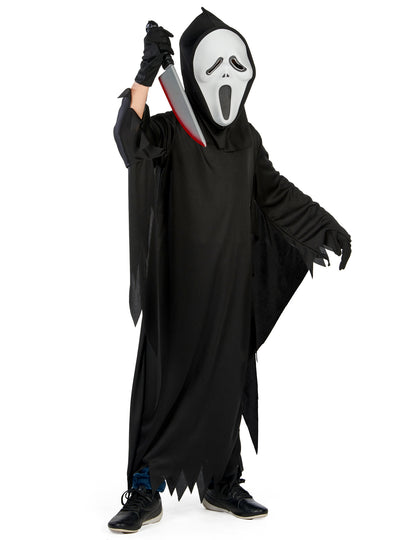 Dětský kostým vraha z hororového filmu