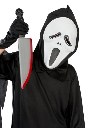 Dětský kostým vraha z hororového filmu