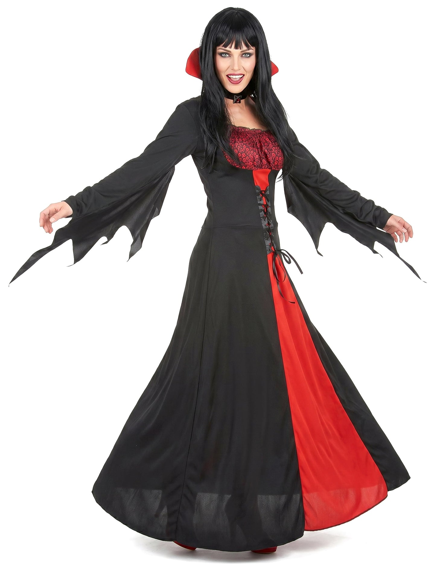Elegantní upírský kostým pro ženy na Halloween