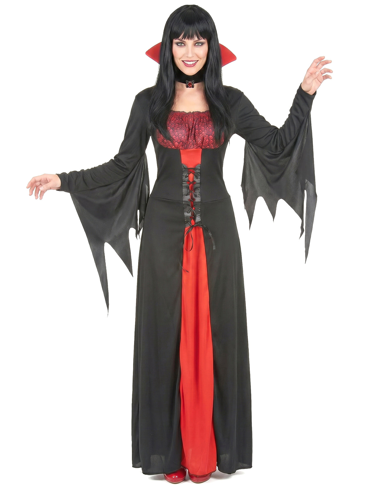Elegantní upírský kostým pro ženy na Halloween