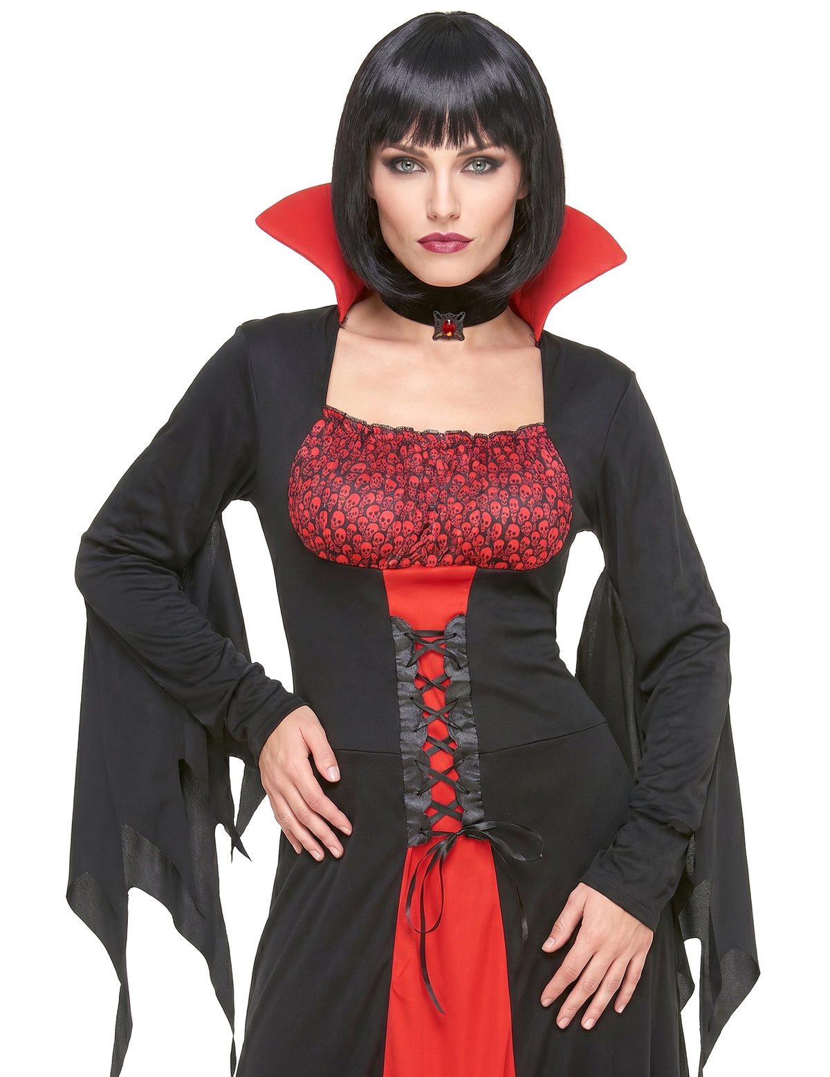 Elegantní upírský kostým pro ženy na Halloween