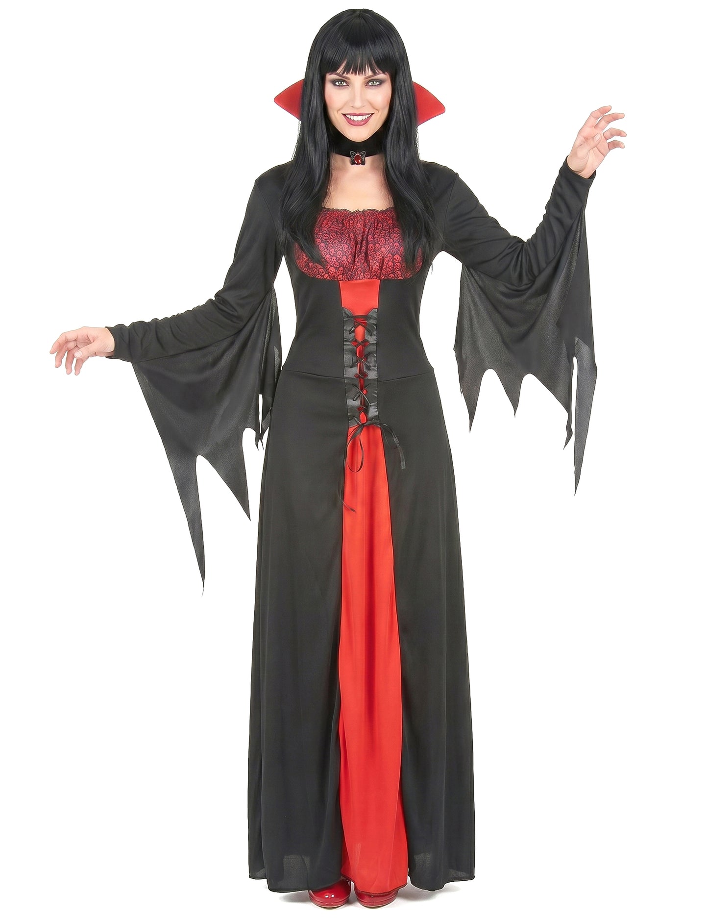 Elegantní upírský kostým pro ženy na Halloween