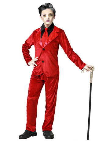 Déguisement Vampire élégant rouge enfant