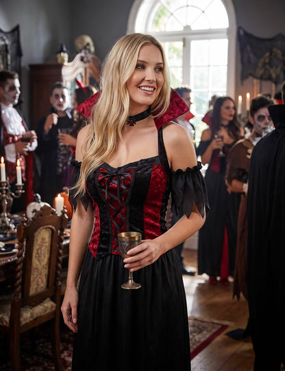 Dámský upírský halloweenský kostým