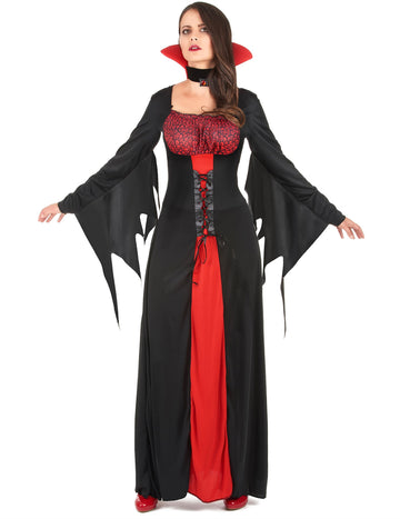 Elegantní upírský kostým pro ženy na Halloween