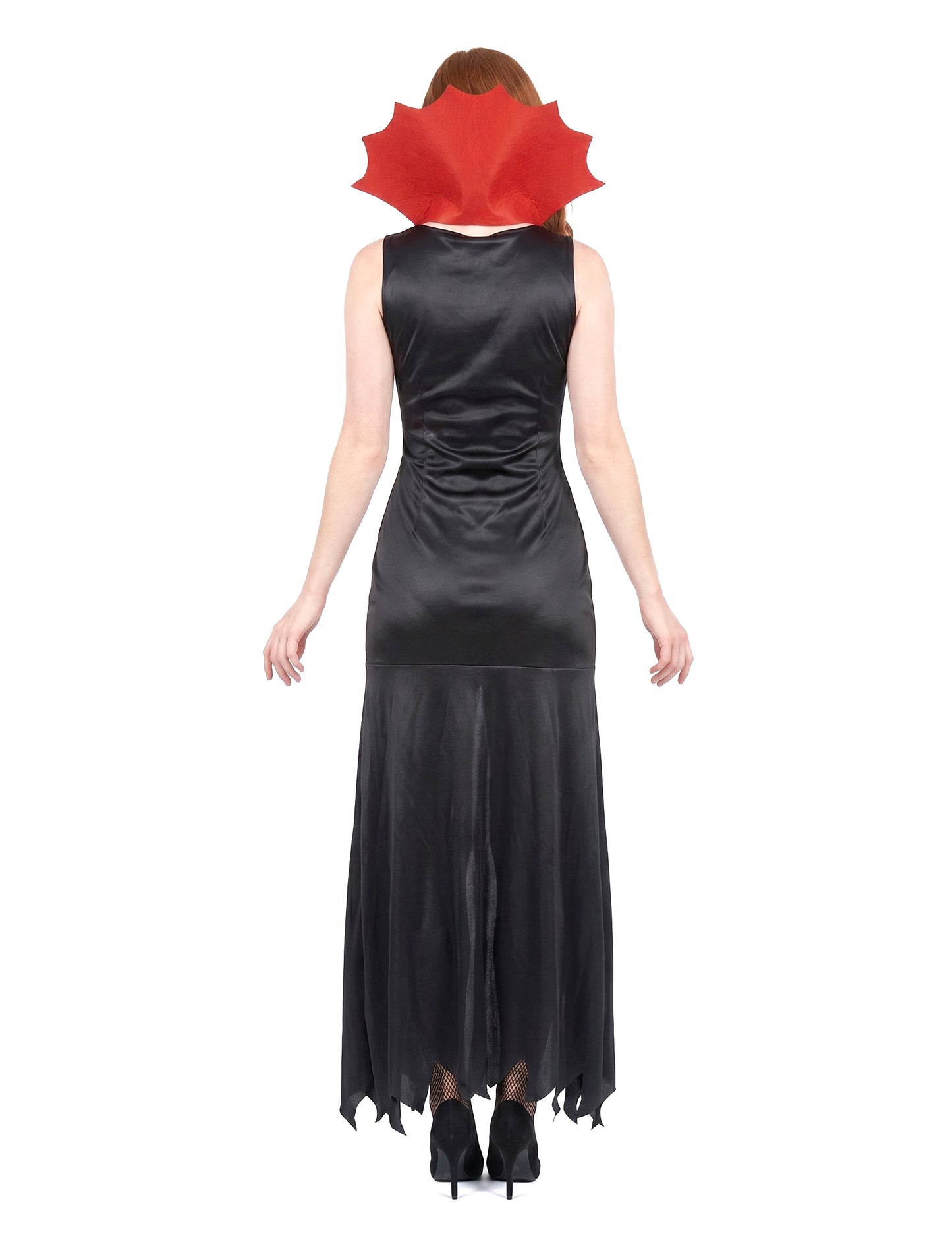 Déguisement vampire femme rouge et noir Halloween