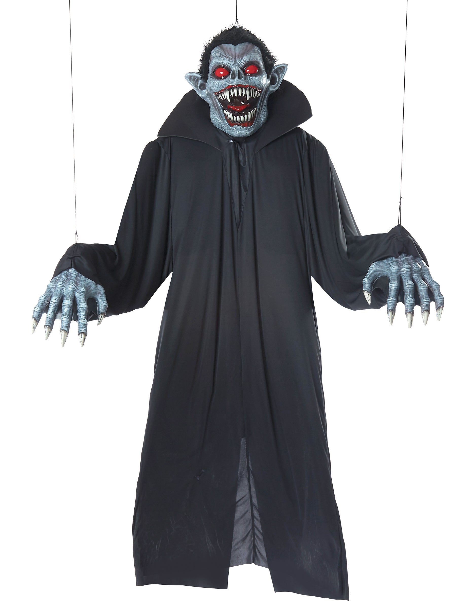 Version décoration suspendue du déguisement vampire géant 2 en 1