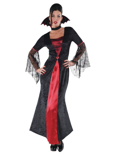 Dámský červenočerný upírský kostým