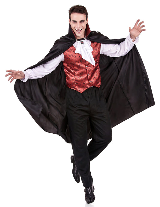 Pánský kostým červeného upíra na Halloween