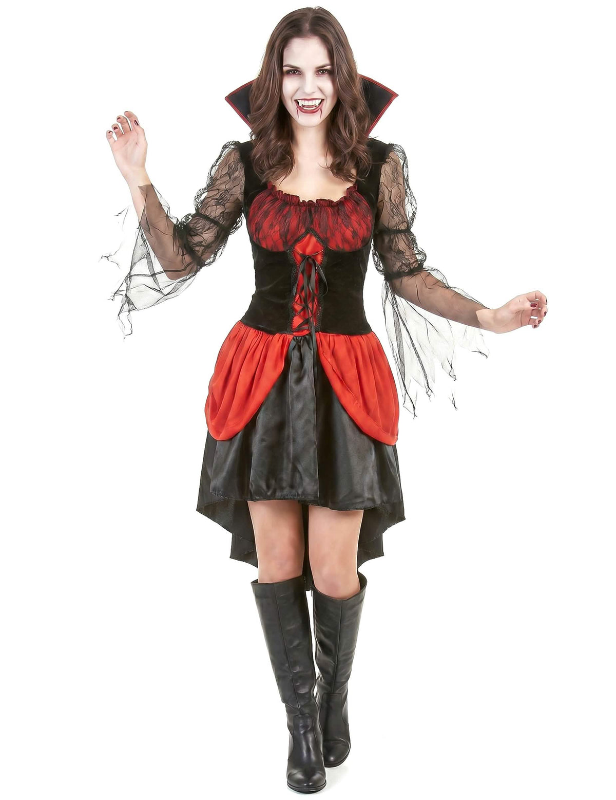 Dámský sexy kostým červené upírky