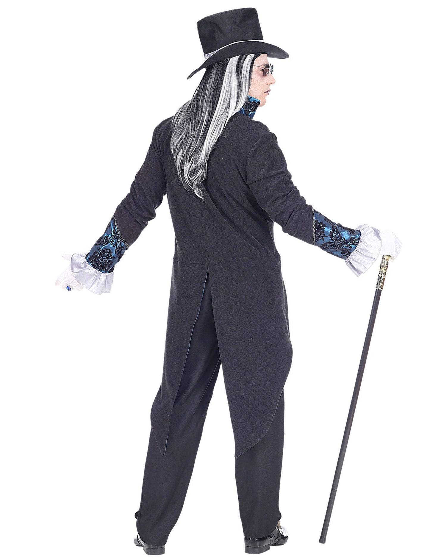 Pánský modrý viktoriánský kostým upíra