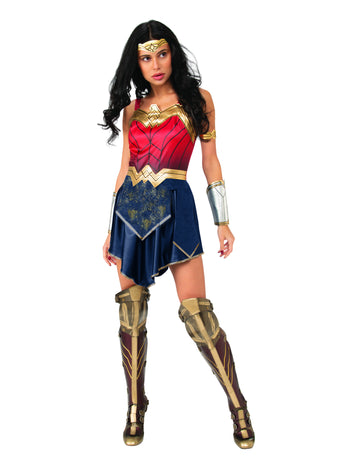 Déguisement Wonder Woman 1984 luxe pour femme rouge bleu et doré